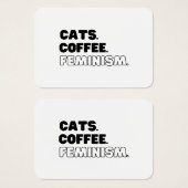 Katten Koffiefeminisme Visitekaartje (Voorkant /achterkant)
