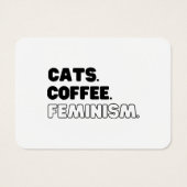 Katten Koffiefeminisme Visitekaartje (Achterkant)