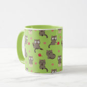 Katten Koffiekoffie-Mok Mok (Voorkant links)