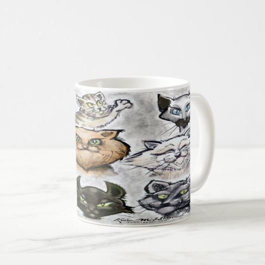 Katten Koffiemok (Voorkant rechts)