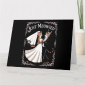 Katten Koninklijke Huwelijk Grappig Net Getrouwd K Kaart (Voorkant)