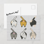 Katten kont kruissteek feestdagenkaart (Voorkant / Achterkant)