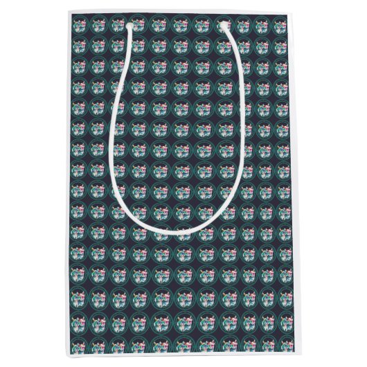 katten koppel valentine Day Funny Medium Cadeauzakje (Voorkant)