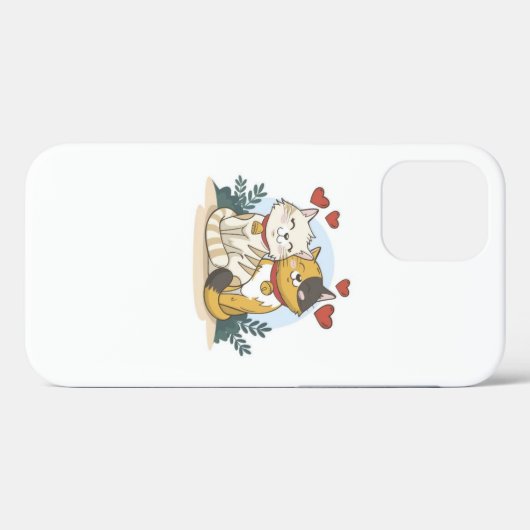 Katten koppels liefde Case-Mate iPhone case (Achterkant (horizontaal))