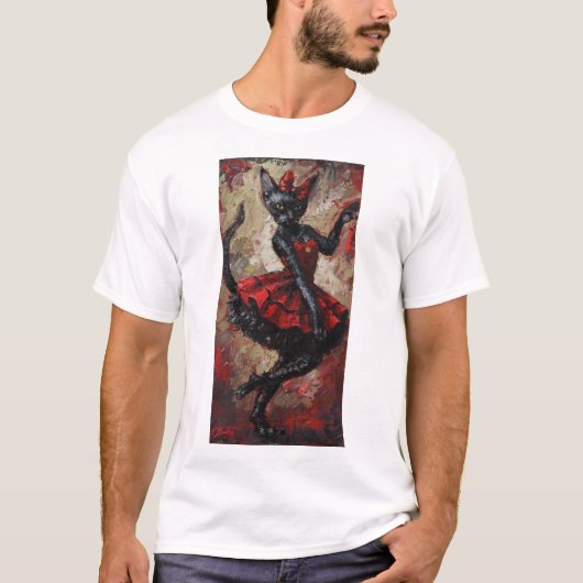Katten kunnen A3 T-shirt dansen (Voorkant)
