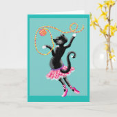 katten kunnen dansen kaart (Gele Bloem)