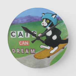 Katten kunnen een wandklok dromen