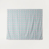 Katten Kunst | Cute Kat Regenboog Wandkleed (Voorkant (horizontaal))
