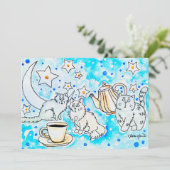 Katten Kunst Kaart (Staand voorkant)