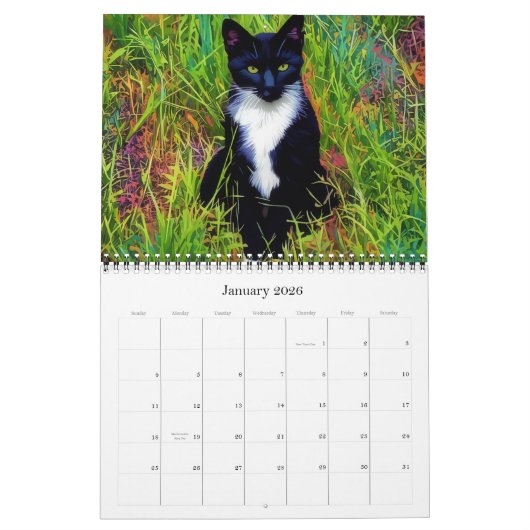 Katten Kunstfotografie Kalender (Jan 2026)