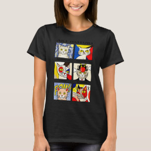Katten Kunstgeschiedenis Grappige Schilder Kunstli T-shirt