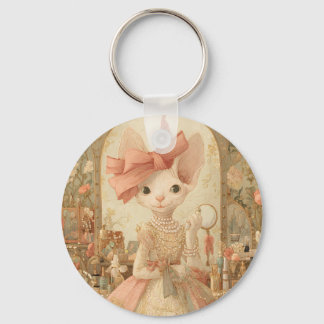 Katten – Kunstportret van Victoriaanse kat - MIss Sleutelhanger