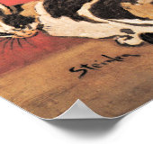 Katten, kunstschilderij van Theophile Steinlen Poster (Hoek)