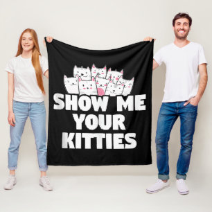 Katten Laat Me Je Kittens Zien Fleece Deken