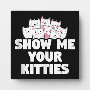 Katten Laat Me Je Kittens Zien Fotoplaat
