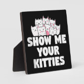 Katten Laat Me Je Kittens Zien Fotoplaat (Voorkant)