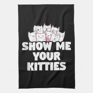 Katten Laat Me Je Kittens Zien Theedoek