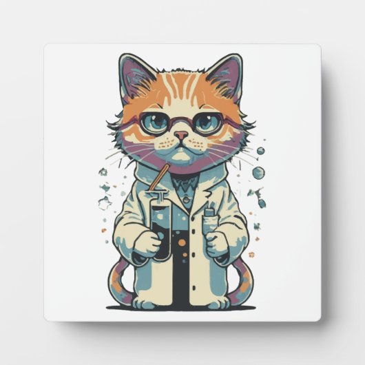 Katten Lab Gefocust Fotoplaat (Voorkant)