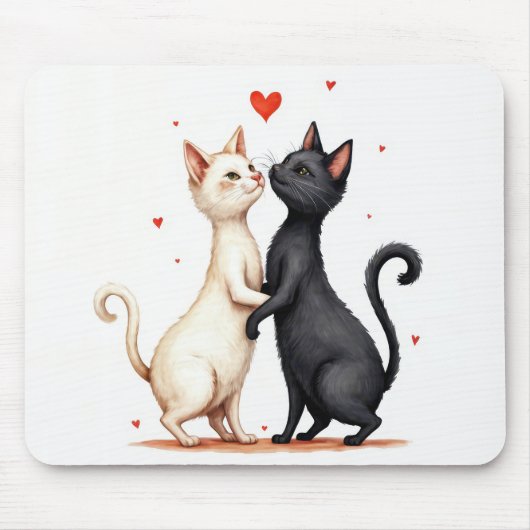 Katten langzaam dansen muismat (Voorkant)