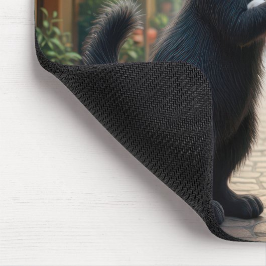 Katten langzaam dansen op Cobblestone Street Muismat (Hoek)