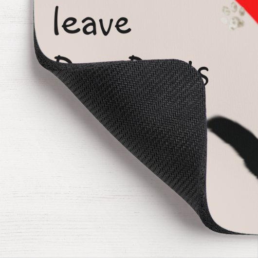 Katten laten prints achter in ons hart muismat (Hoek)