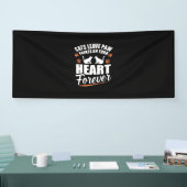 Katten laten verfdrukken op je hart spandoek (Beurs)