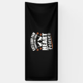 Katten laten verfdrukken op je hart spandoek (Verticaal)
