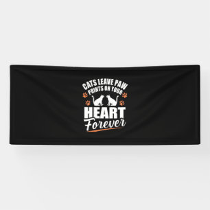 Katten laten verfdrukken op je hart spandoek