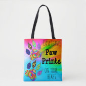 Katten laten verfdrukken op uw hartverwarmde Canva Tote Bag (Voorkant)