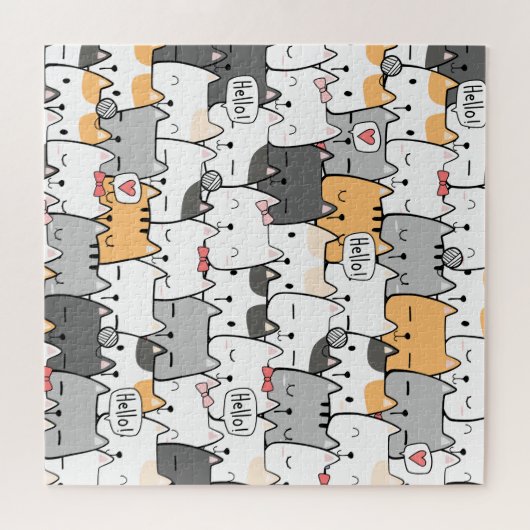 Katten Legpuzzel (Horizontaal)