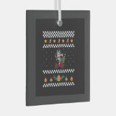 Katten lelijke kerst glas ornament (Voorkant Rechts)