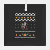 Katten lelijke kerst glas ornament (Achterkant)