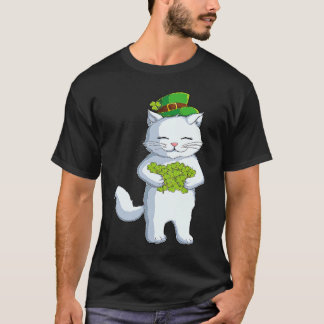 Katten Leprechaun Gelukkig St Patricks Dag Ierse S T-shirt