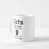 Katten Leuke Feiten Ze zijn Kwaad Koffiemok (Voorkant links)