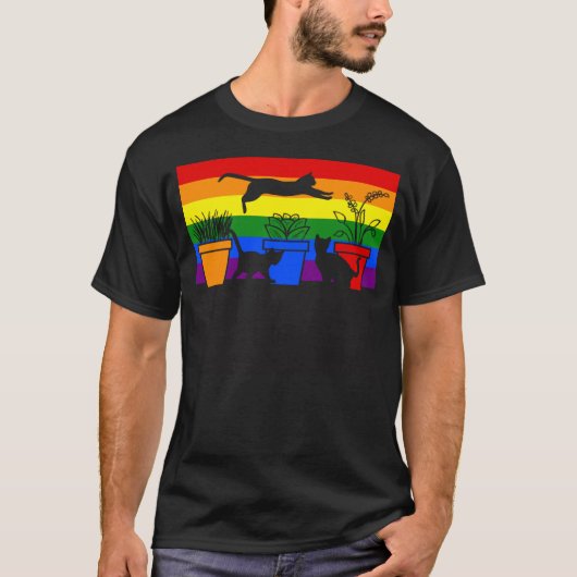 Katten Lgbt 1 T-shirt (Voorkant)