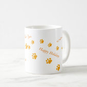 Katten lopen Oranje poten Koffiemok (Voorkant rechts)