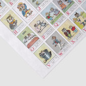 Katten, Louis Wain (achtergrondkleur kan worden ge Tissuepapier (Detail)