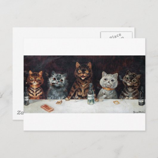 Katten, Louis Wain Briefkaart (Voorkant / Achterkant)