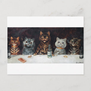 Katten, Louis Wain Briefkaart