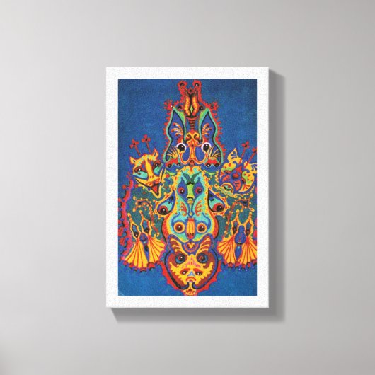 Katten, Louis Wain Canvas Afdruk (Voorkant)
