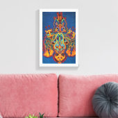 Katten, Louis Wain Canvas Afdruk (Insitu (Woonkamer))