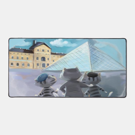 Katten Louvre Parijs - Bureaumat (Voorkant)