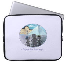 Katten Louvre Parijs - Geniet Laptop Sleeve