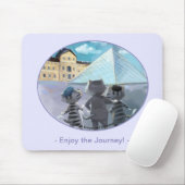 Katten Louvre Parijs - Geniet Muismat (Met muis)