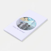 Katten Louvre Parijs - Geniet Notities 4" x 6" Post-it® Notes (Schuin)