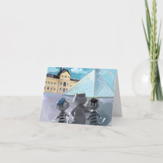 Katten Louvre Parijs - kaart (Voorkant)