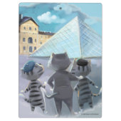 Katten Louvre Parijs - Klembord (Achterkant)