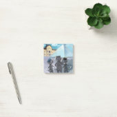 Katten Louvre Parijs - Notities 3" x 3" Post-it® Notes (Kantoor)