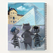 Katten Louvre Parijs - Spiraal Notebook Notitieboek (Achterkant)