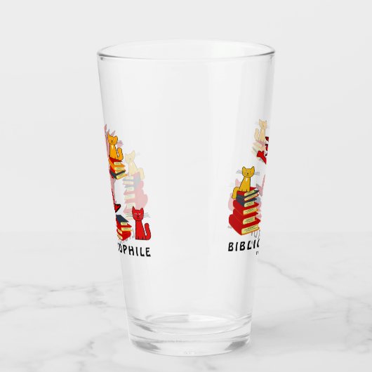 Katten Love Books Glas (Links)